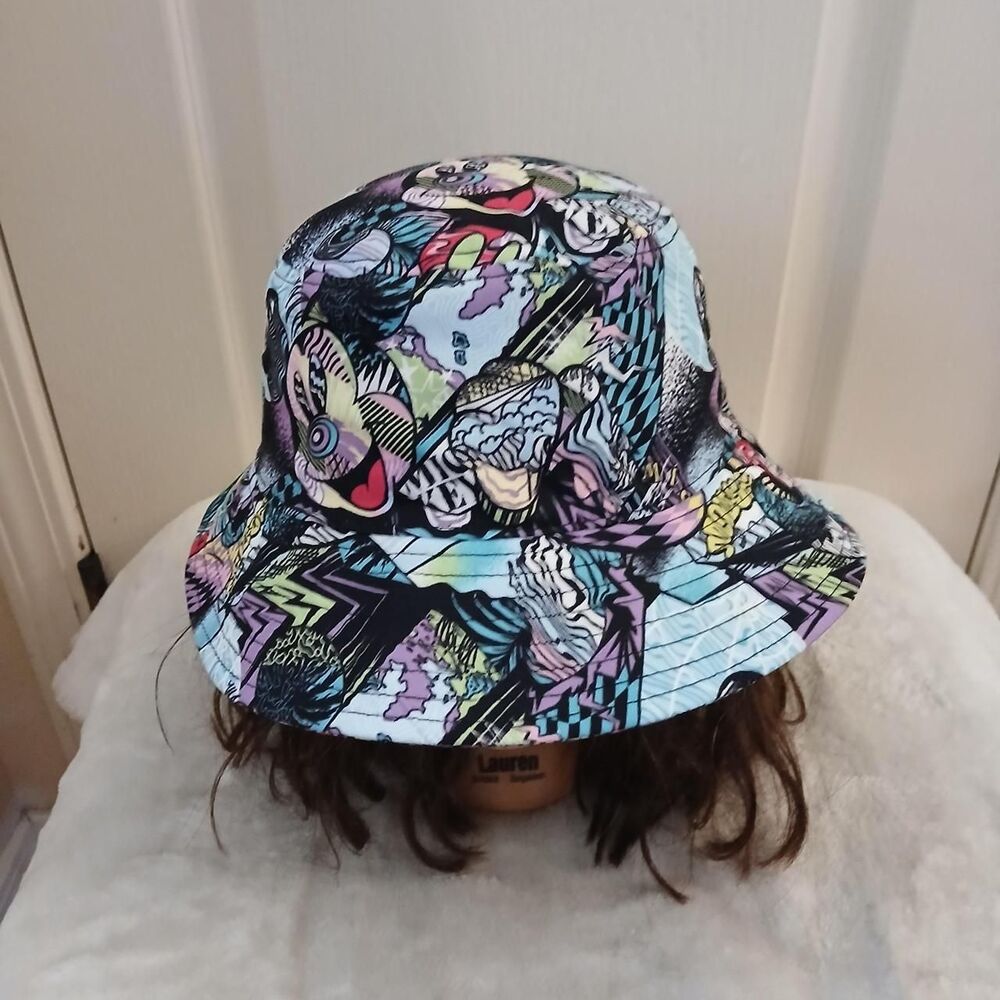 Disney x NEFF Mickey Mouse All Over Print Graffiti Bucket Hat One Size Skater